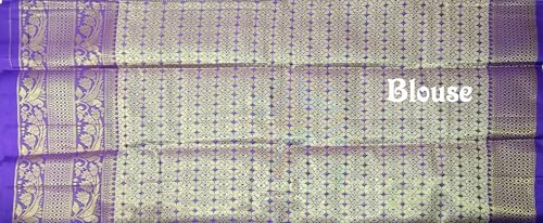Image of VFCollections Women's Kanchipuram Silk Pure Pattu Sarees With Blouse