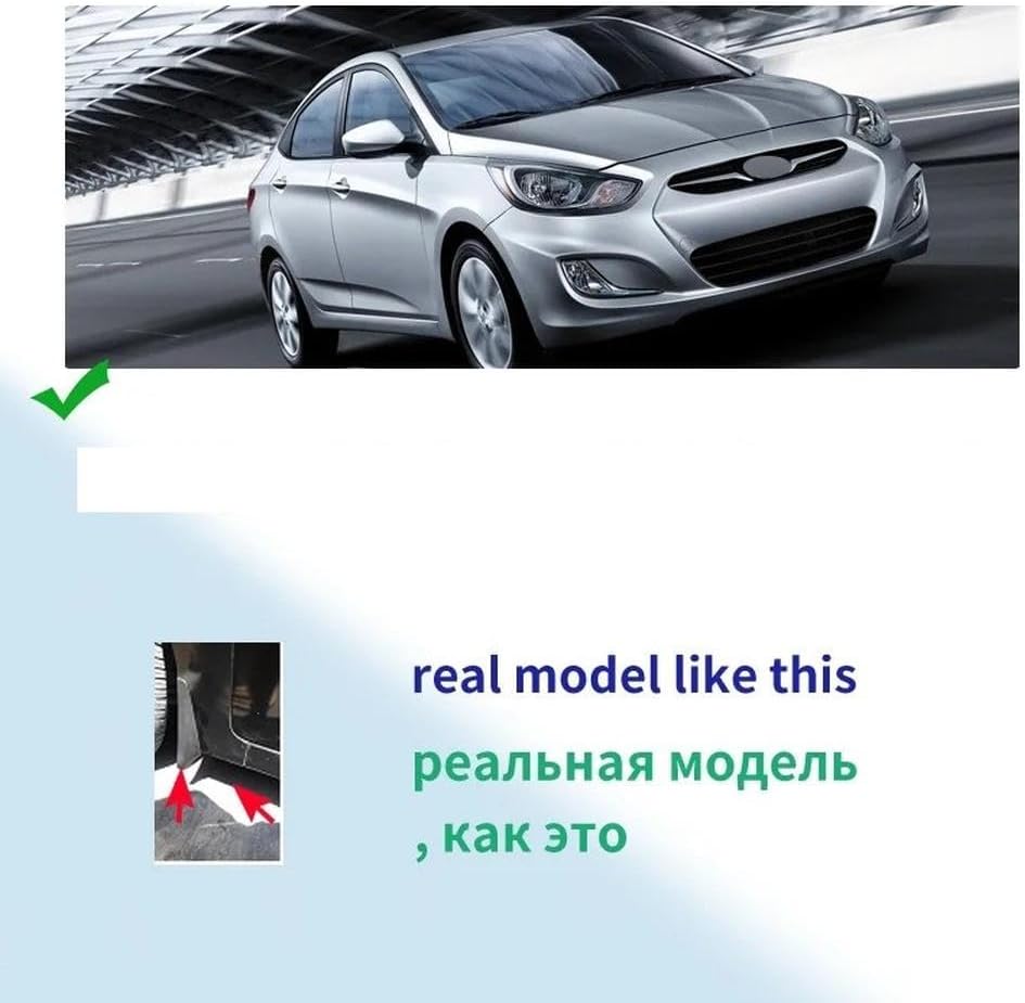 Molded Mud Flaps Splash Guards Front Rear Wheel Mudguards For Hyundai Accent For Solaris 2011-2016 External Protection