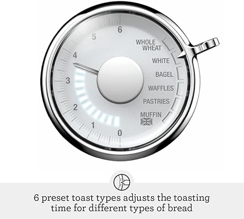 Miniatura 4 de Breville BTA735OYS Toast Select Luxe Tostadora de cocina, 2 rebanadas, concha de ostra