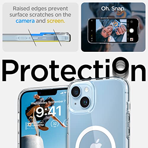 Image of Spigen for iPhone 14 Case, Ultra Hybrid MagFit [Anti-Yellowing] [Compatible with Magsafe] - Clear