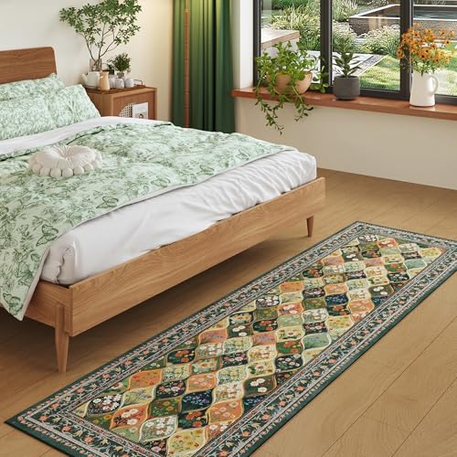 Tapete decorativo geométrico 2x6 verde miniatura 3