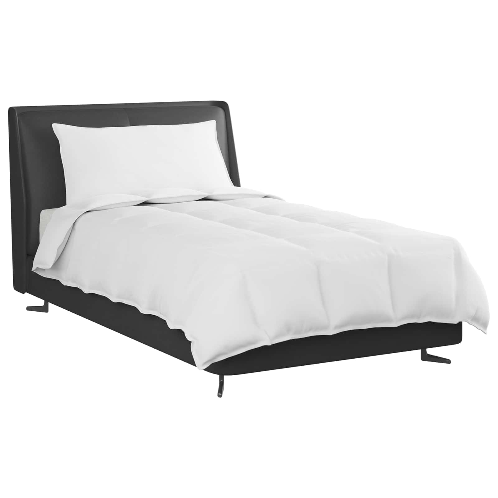 vidaXL Kołdra 2-w-1 z poduszką 2 pcs Biały Pióra down, Nowoczesna pościel, prostokątny zestaw, oddychający materiał, miękkie łóżko, poduszka w zestawie, lekkie i stylowe