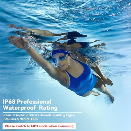 Bone Conduction Swimming Headphones,IP68 Waterproof Underwater Swim Earbuds - image 3