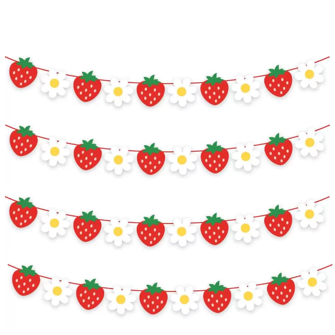 Guirlande papier fruit pour premier anniversaire et baby shower créative