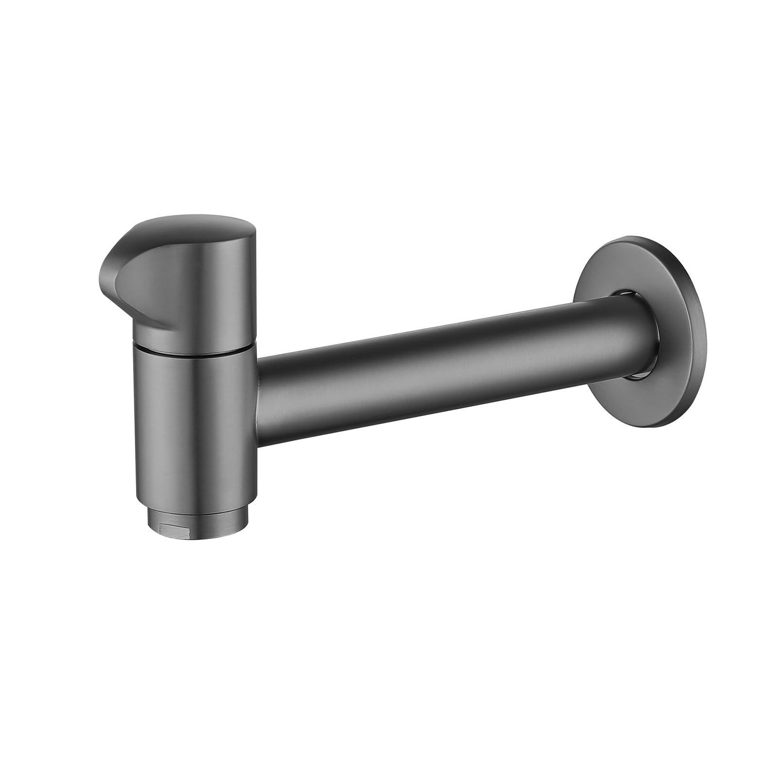 Msioytog Black Garden Bathroom Corner Mop Pool Tap Long Brass Washing Machine Faucet Wall Mounted Brass Sink Faucet Enduring Bathroom Wall Mounted