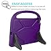 SUPLIK Kids Case for iPad 5th/6th Generation (9.7-inch, 2017/2018), iPad Air 2 Case with Screen Protector, iPad Pro 9.7 Durable Shockproof Protective Cover with Handle Stand for Kids, Purple