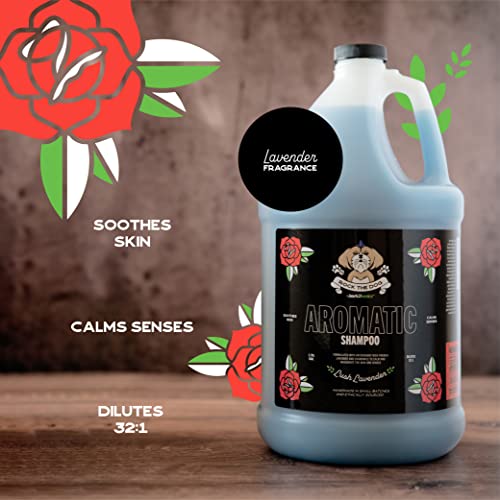 Bark2Basics Rock The Dog Aromatic Pet Shampoo, 1 Gallon - Lavender And Chamomile Infused To Calm And Invigorate The Skin And Senses, Concentrated, Professional Grade #TOP2