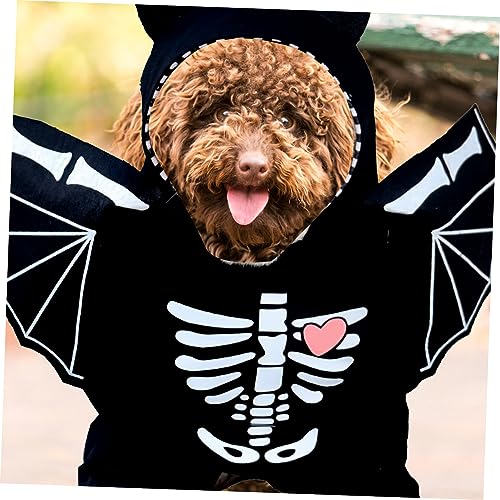 Disfraz Halloween estilo murciélago para perro miniatura 7