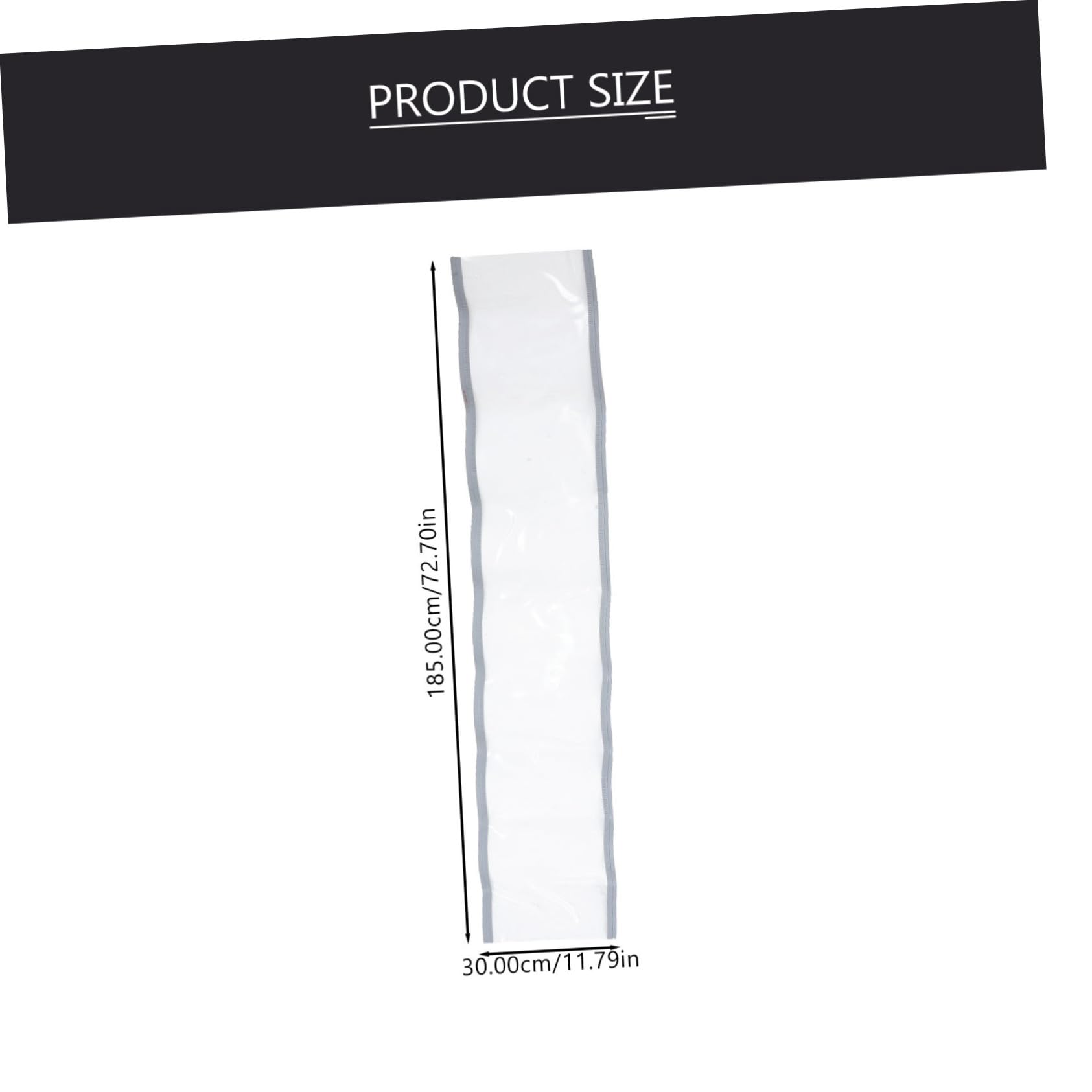 Selbstansaugender PVC Türvorhang Wärmeschutz Vorhang 30cm Breit 1,85m Hoch Winddicht Staubschutz für Haustür und Raumteiler