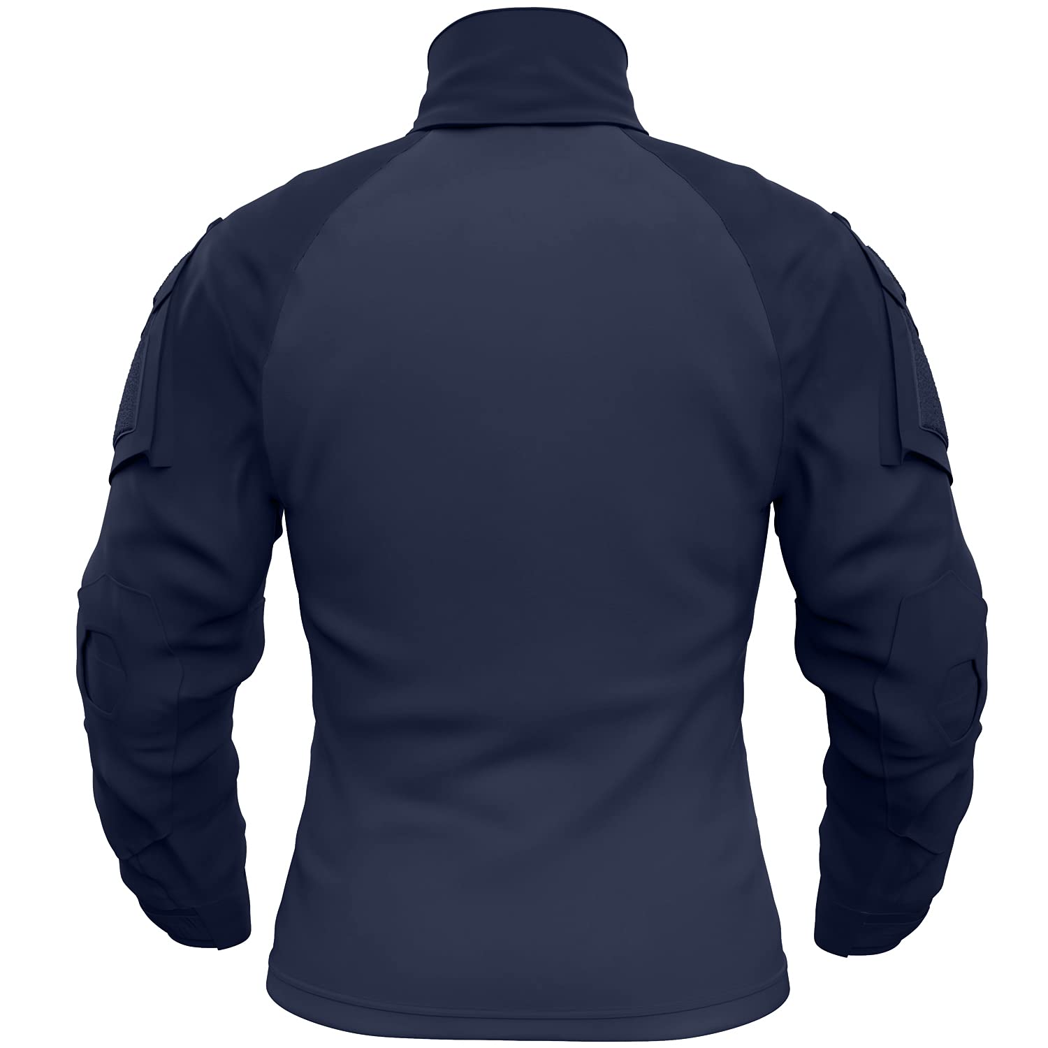 Memoryee Homme Tactique Militaire Chemise Manches Longues de Combat avec 1/4 Fermeture Glissière et Poches