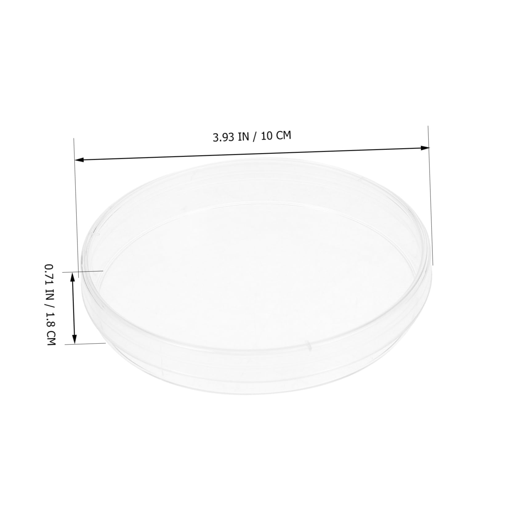 Alipis 10pcs Dish Serving Dishes Culture Plates Science Party Decorations Cell Culture Dishes Science Supplies Mycology Supplies Glass Culture Dish Dish Transparent Plastic