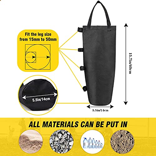 image for MOPHOEXII Canopy Weights Bag Leg Weight for Pop up Canopy Tent, Sand B
