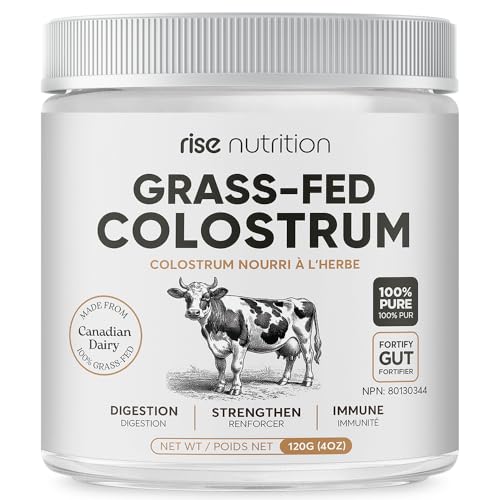 Poudre colostrum Rise Nutrition supplément santé intestinale 120g