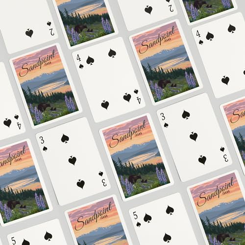 Baraja Póker Sandpoint Idaho 52 cartas para adultos miniatura 4