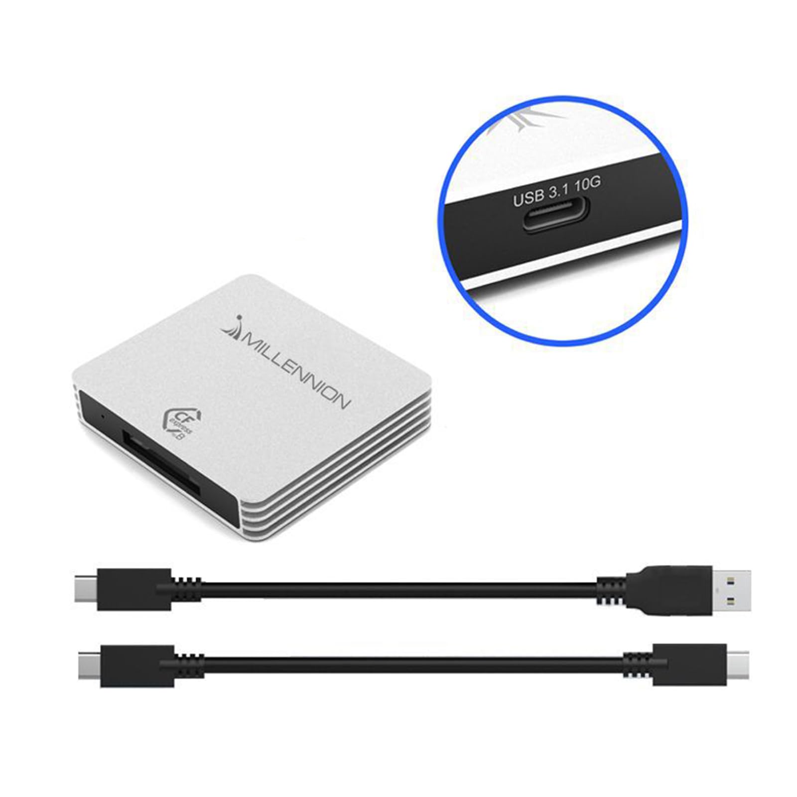 Szybki czytnik kart USB USB3.1 Express do komputerów stacjonarnych wydajny transfer plików USB 3.1GEN2 10G stop aluminium