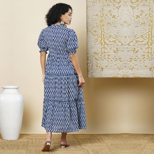 Image of Globus Women Ethnic Dresses (3641667001 Blue S)