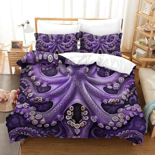 Housse de couette 3 pièces finitions haut de gamme 260x220