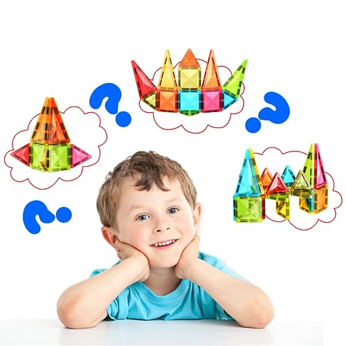 Image of PicassoTiles Magnetic Tile 24pc Mini Diamond Magnetic Building Blocks Set Travel Size STEM Educational Construction Toy Portable Hands On Learning Creative Open Ended Play for Kids Ages 3 Plus PTM24