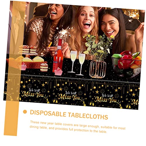 Nappe de Nouvel an imperméable pour protéger la table de fête des taches