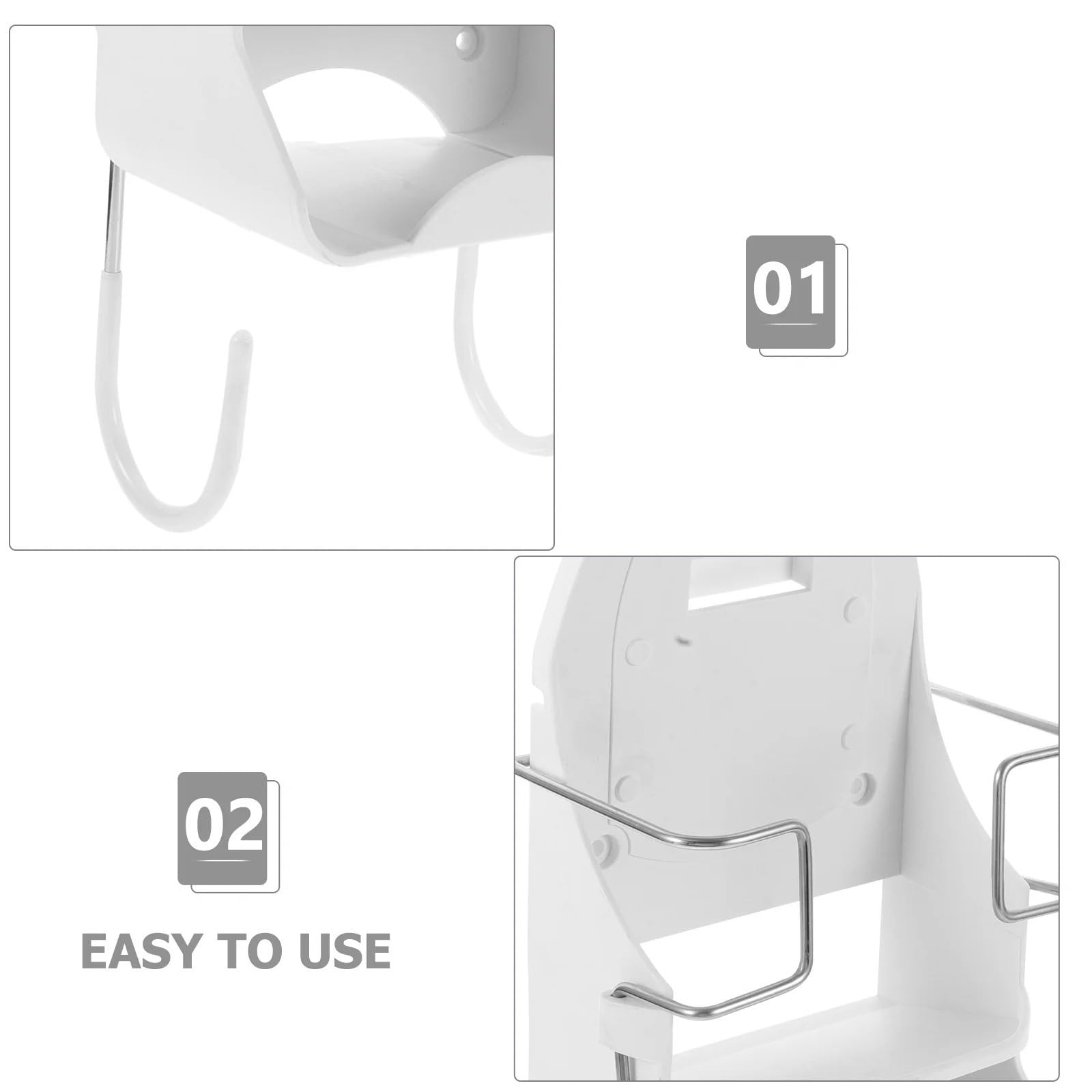 Porta ASSE da Stiro Appendini Supporto a Parete Appendere Assi da Stiro Supporto for ASSE da Stiro a Parete per La Lavanderia(White)