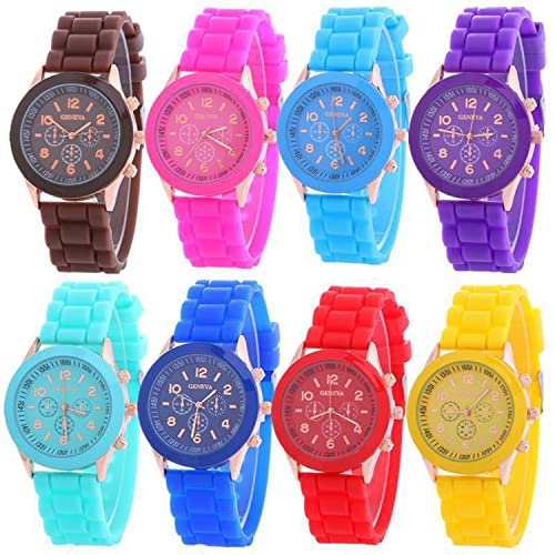 yunanwa Wholesale Pack Assorted Silicone Watch Women Men Unisex Jelly Watches (10pcs-6886)