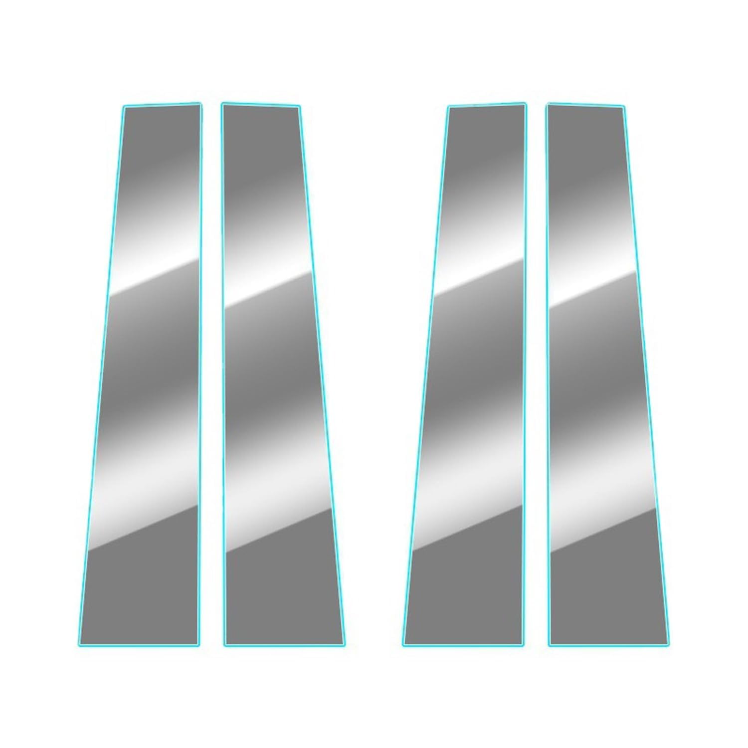 Car Pillar Sticker Decal for Toyota Fortuner 2016-2022,Car Window Pillar Post Trim Cover,Window Trim Cover B/C Column Center Stickers,transparent Style