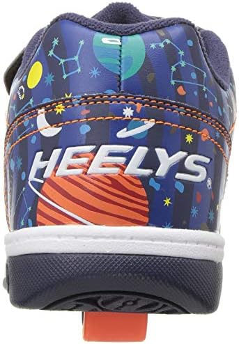 Heelys Girls Dual Up X2 Tennis Shoe, Navy/Black/Multi Orbit, 4 Little Kid | Image 2