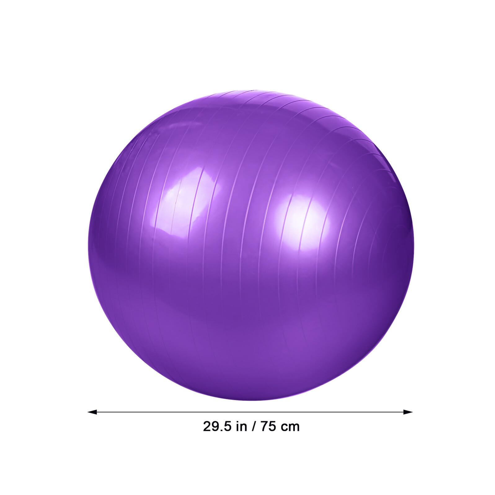 Supvox Verdickter Gymnastikball Und Yogaball Aus PVC 75cm Mit Luftpumpe Stabilitätsball Für Yoga Pilates Und Fitnesstraining