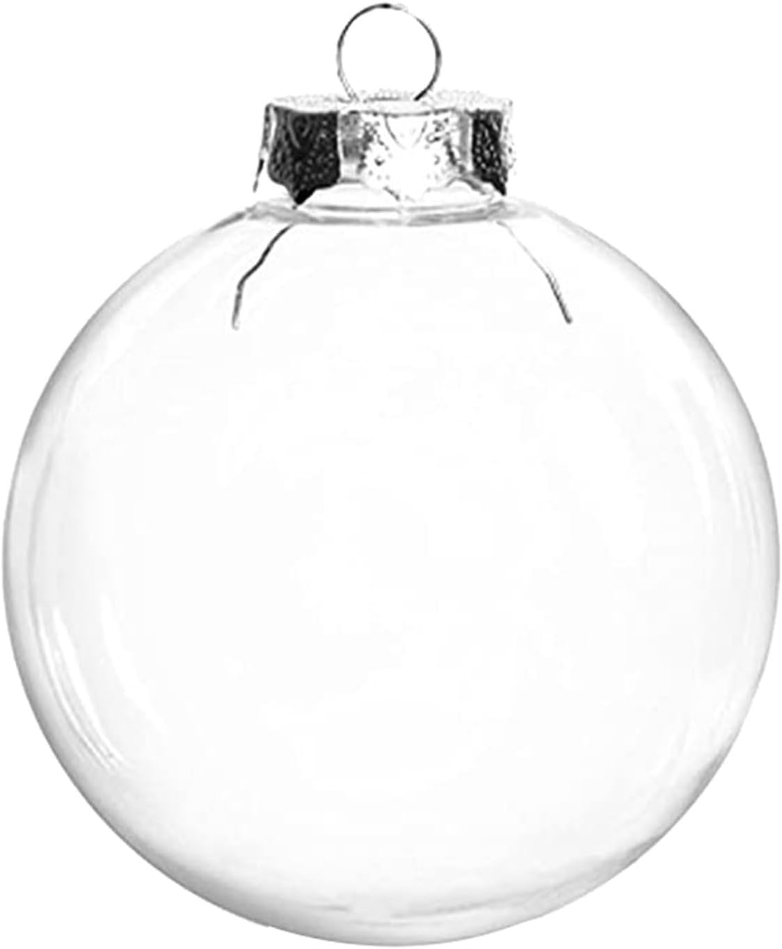 Christmas Clear Plastic Baubles Clear Fillable Xmas Tree