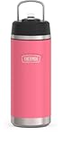 ICON SERIES, Insulated Water Bottle with Straw Lid - 18 Ounce, Hot Pink - Stainless Steel Vacuum Insulated Water Bottle with Straw Lid