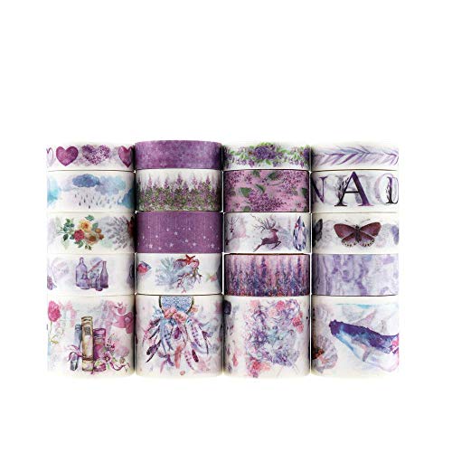 HASTHIP® 20 Rolls Washi Tape Set, Vinatge Masking Tape with 3 Sizes 10/15/30mm Wide, Bullet Journal, Planners, Scrapbooking (c4) (B08LVQWXYK) Amazon Price History, Amazon Price Tracker