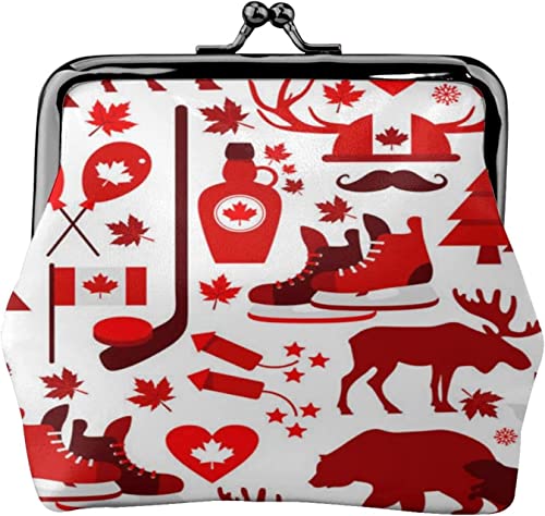 Portamonete Portafoglio Canada Segno Simbolo Ragazza Carino Mini donna classico