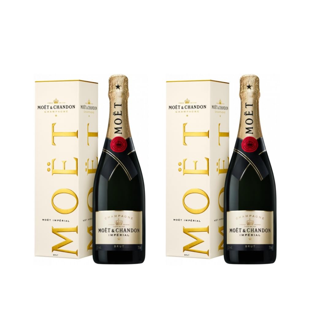 Moet & Chandon Brut Imperial 2 botellas con estuche : Amazon.es