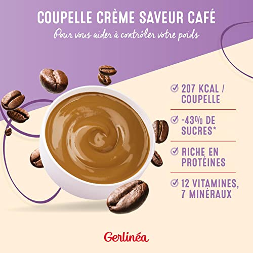 Gerlinéa - Coupelle Crème Repas Minceur - Substitut de Repas Complet et Rapide - Saveur : Café - 178060, lot de 3x210g – Image 3