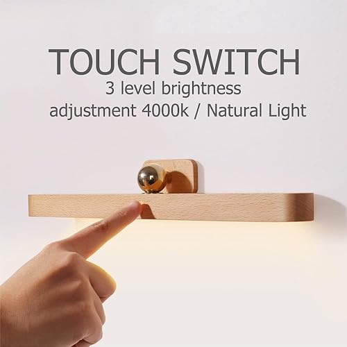 Miniatura 5 de Lámparas LED recargables para baño, luces de tocador regulables de tres niveles, control táctil, barra de luz magnética para baño, sala de estar,