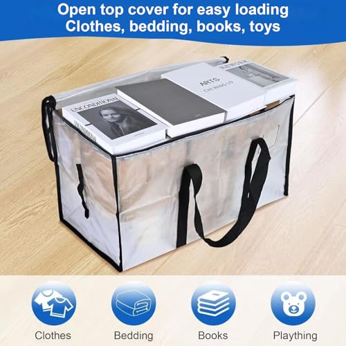 Sacs de rangement transparents zippés grand format gain de place x4 - 5