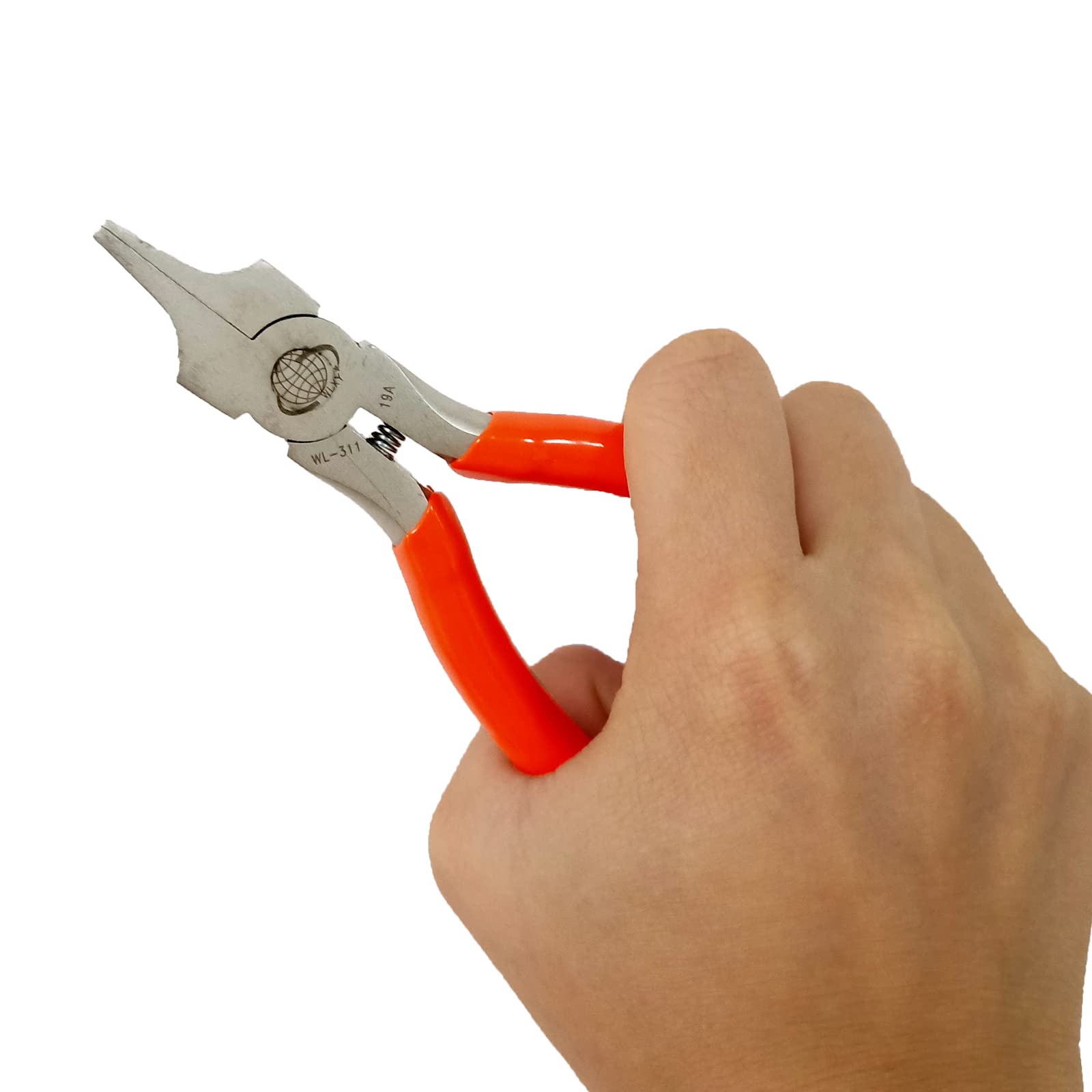 Pinze a becco piatto per gioielli, strumenti di riparazione con ganasce lisce, 13 cm
