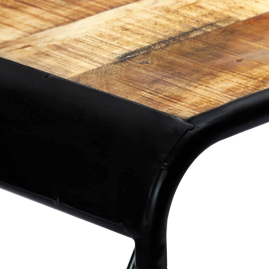 Tavolo da pranzo in legno di mango massiccio 118x60x76 cm con gambe in