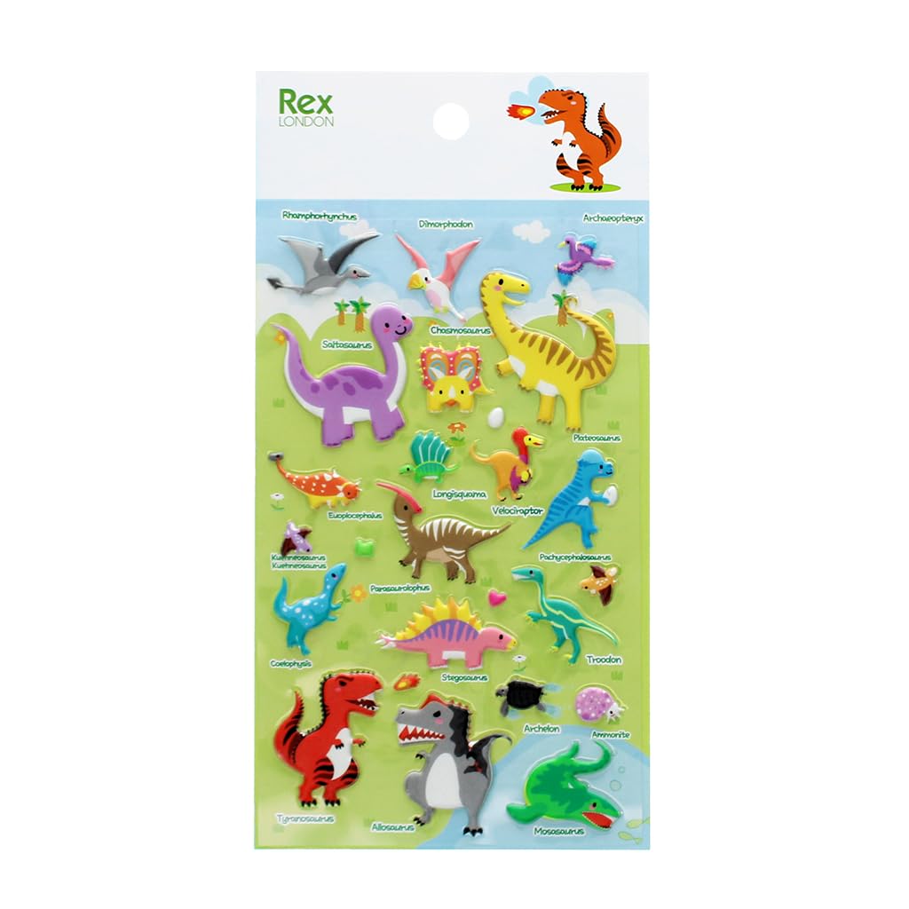 Rex London 3D Puffy Stickers - Dinosaurs