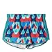 adidas Women's Running Woven M10 Shorts 3" Inseam, EQT Green/Shock Red Print, X-Large