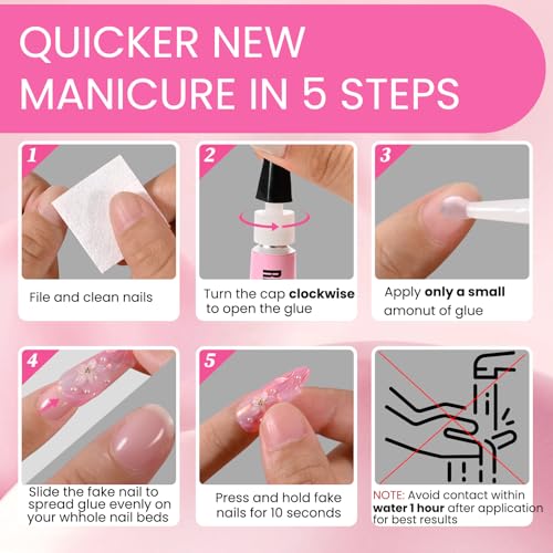 Sinokame NAIL GLUE01 Uv-Free Semi Solid Nail Glue thumb #5