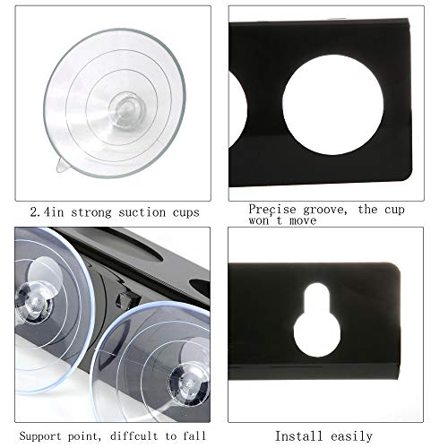 image for SLSON Gecko Feeder Ledge Reptile Food and Water Feeding Dish Bowls wit