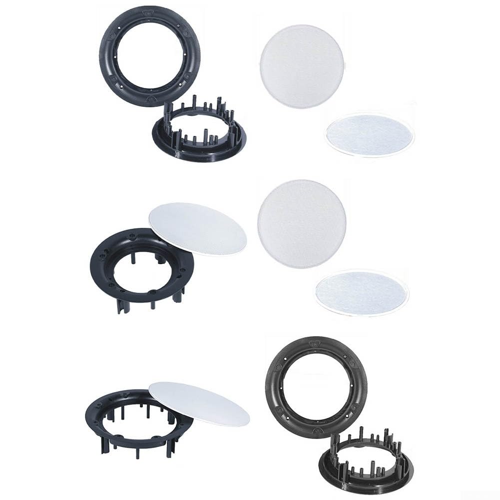 Lautsprechergitter-Abdeckung, Deckengitter, runder Subwoofer-Schutz, eingebettete Deckenbasis, Staubschutz (10,2 cm 1 Set)