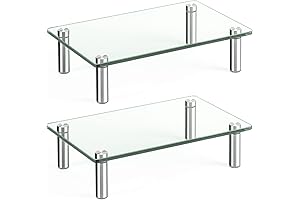Rfiver Dual Glass Monitor Stand Riser