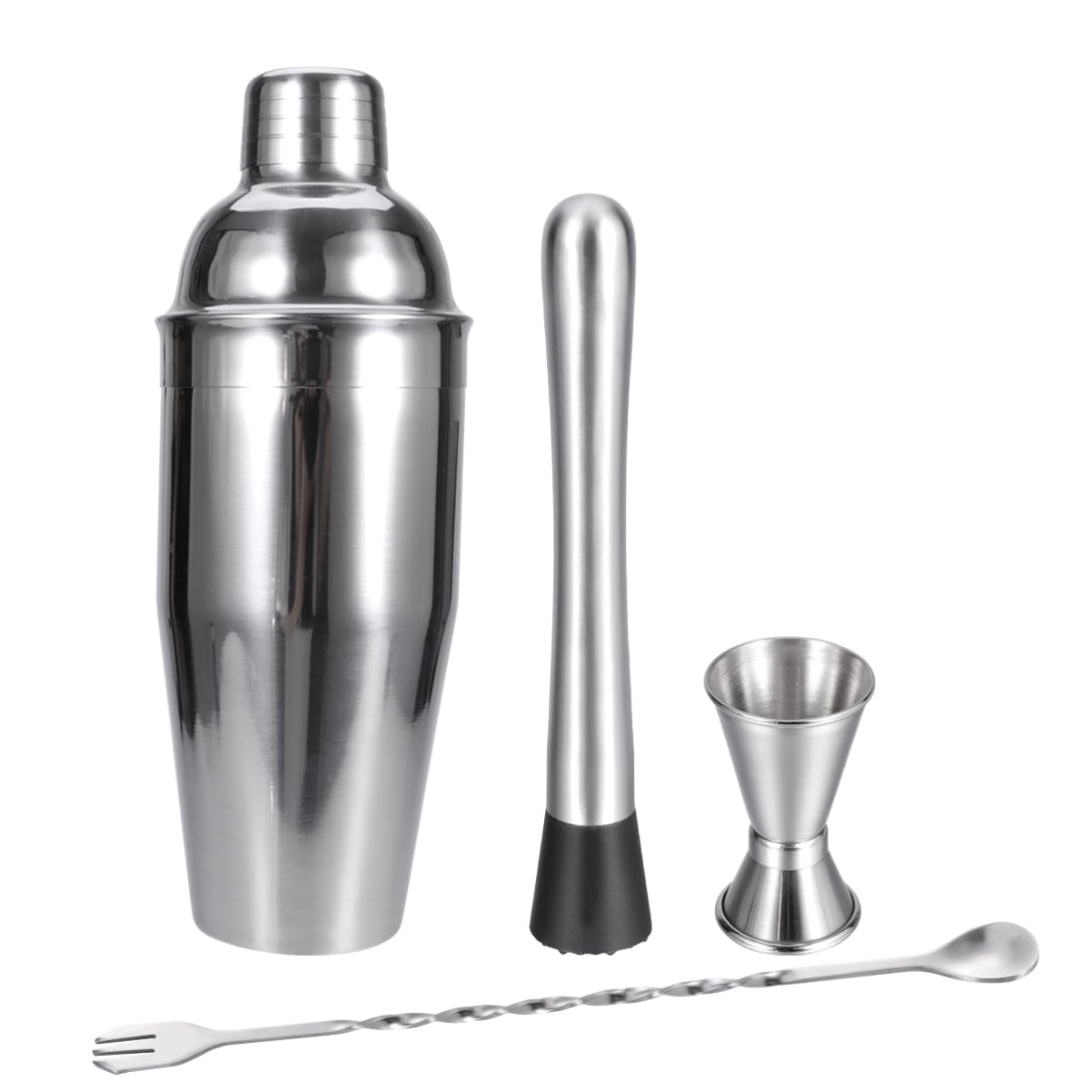 Shaker à Cocktails 750ml en acier inoxydable avec doseur et becs verseurs pour bar