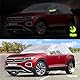 Autoabdeckung Wasserdicht Ersatz für VW T-ROC 2017-2024, Sonnenfest Hälfte Autoabdeckung, Halbgarage UV Beständige Halbe Auto Abdeckplane Staubdicht Schneefest Outdoor Indoor