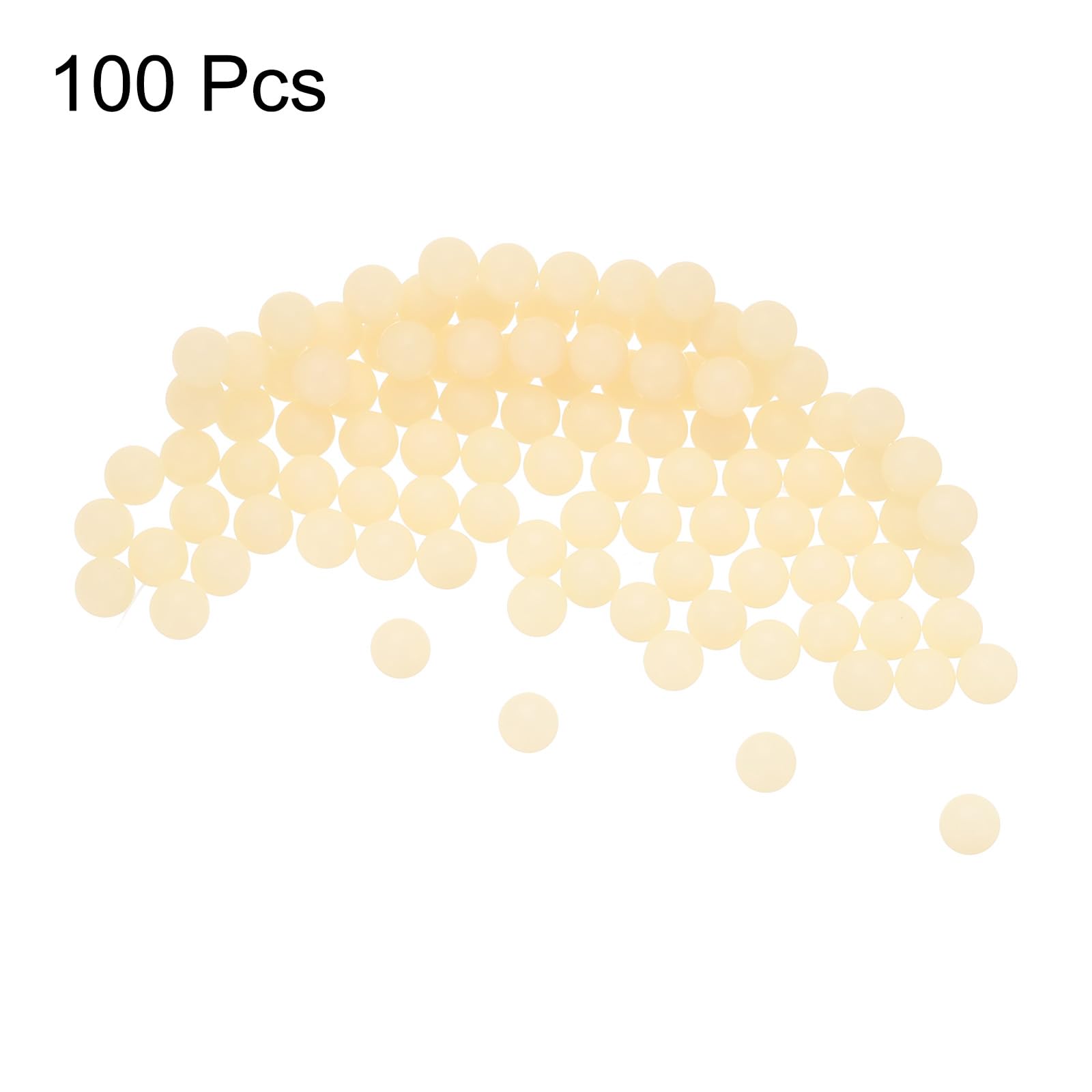 QUARKZMAN 5 mm Bolas de Rodamiento de Nylon Sólido, 100 Piezas Bolas de Plástico de Precisión
