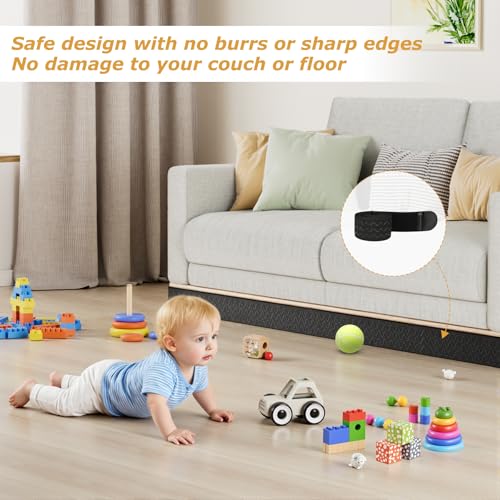 Under Couch Blocker 3" x 13 ft, Elastic Sofa Gap Bumper for Straight-Leg - image 7