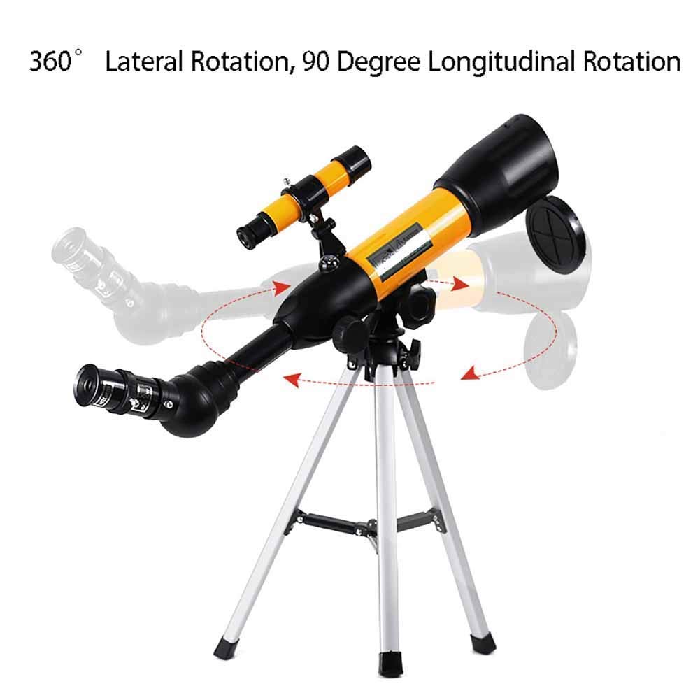 Telescopio astronómico Refractor Espacial con trípode súper liviano, telescopios monoculares, telescopio Espacial monocular al Aire Libre para Principiantes y niños