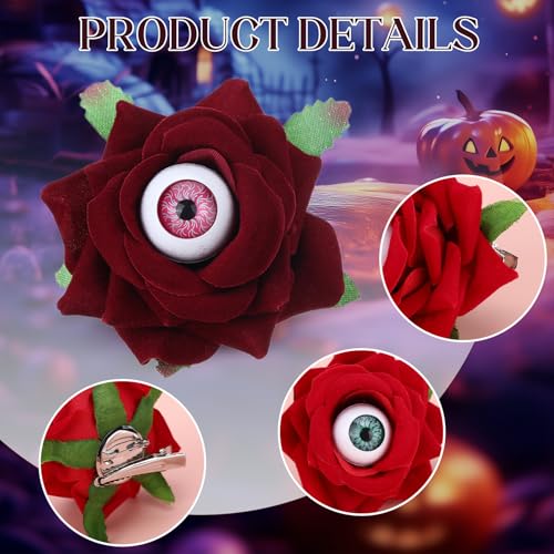 Suncalla 8 Pzs Clips de Pelo Halloween Broches Decorativos miniatura 2
